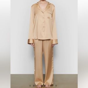 Skims silk sleep pant honey